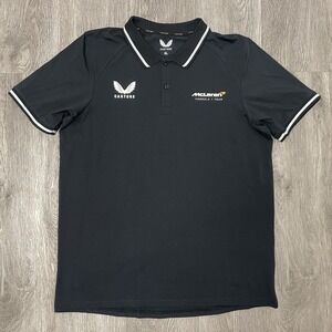 Castore Polo Shirt Men's X-Large Black McLaren Official F1 Team Golf Performance